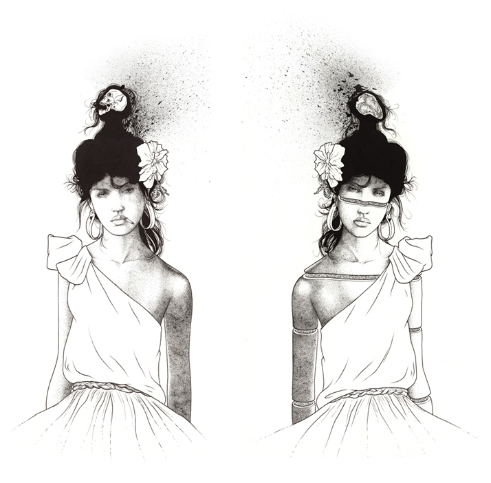 D&M - 2013 - Ink on illustration board