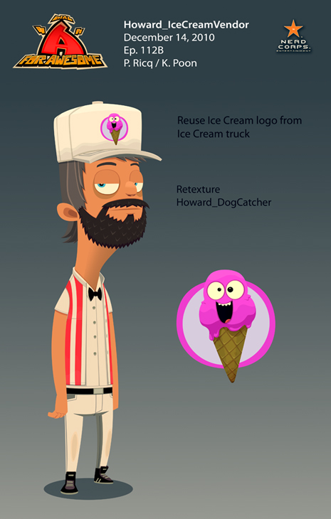 Howard Ice Cream Vendor - YEAH HOWARD!
