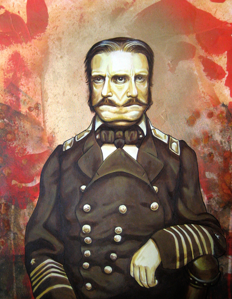 There's a story behind every Mustache - 2010 - Acrylic on Canvas