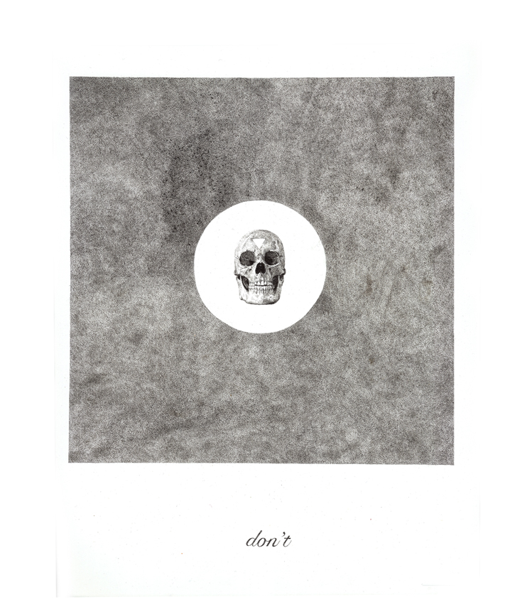 Don’t – 2013 – Ink on illustration Board (Made of approximately 180,000 dots)