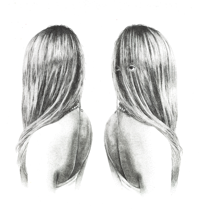 eyes– 2014 – Ink on illustration Board