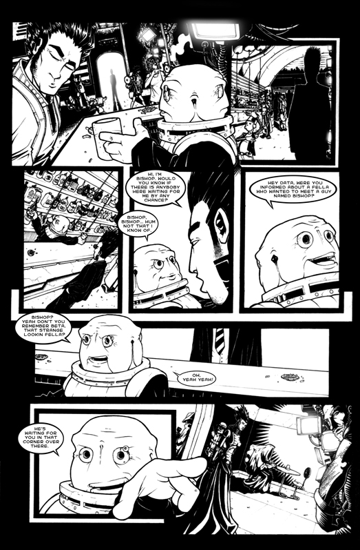 The rendez vous 009 - comic book page from 2005