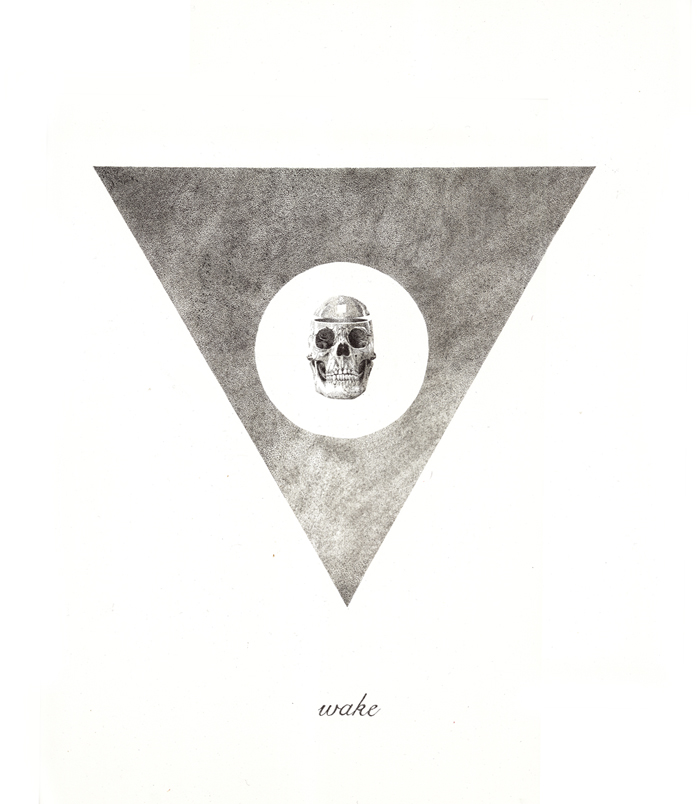 Wake – 2013 – Ink on illustration Board (Made of approximately 90,000 dots)