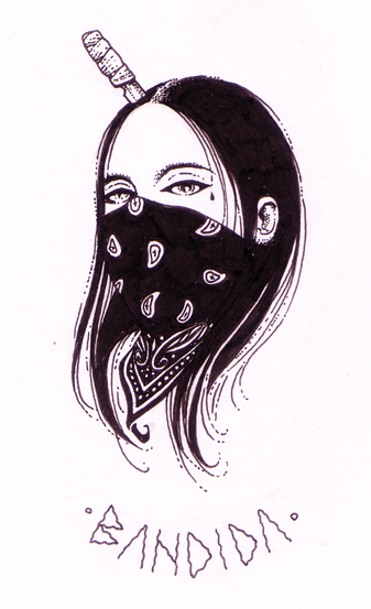 Bandida - 2017 - Ink on illustration board