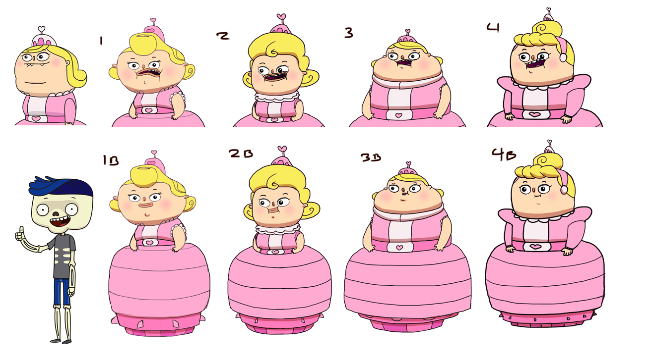 Princess Booboo - Here are different designs of Booboo. In the end, they picked my least favourite.